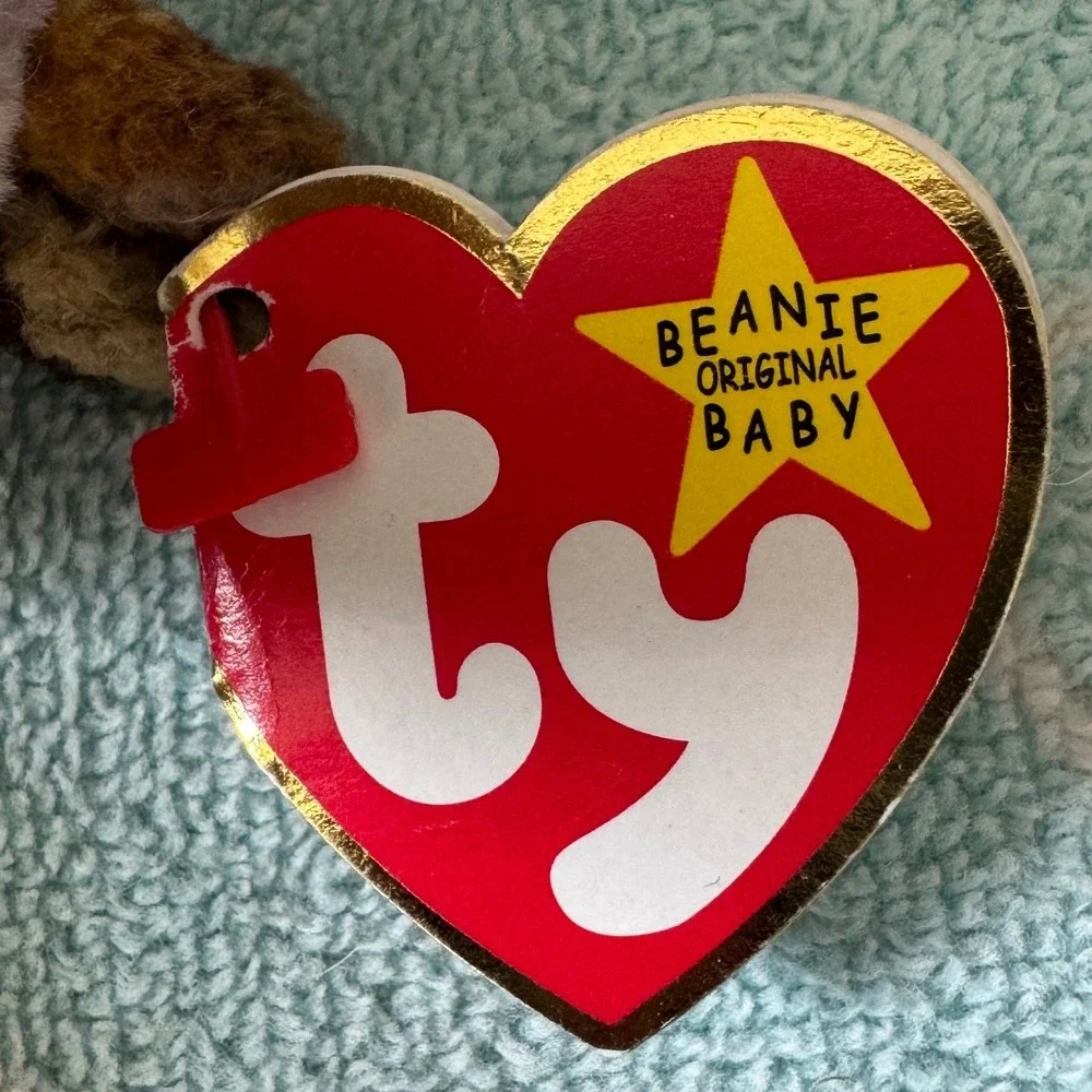Ty Beanie Baby Scorch the Dragon 1998 Multicolor Iridescent Wings Plush 4210